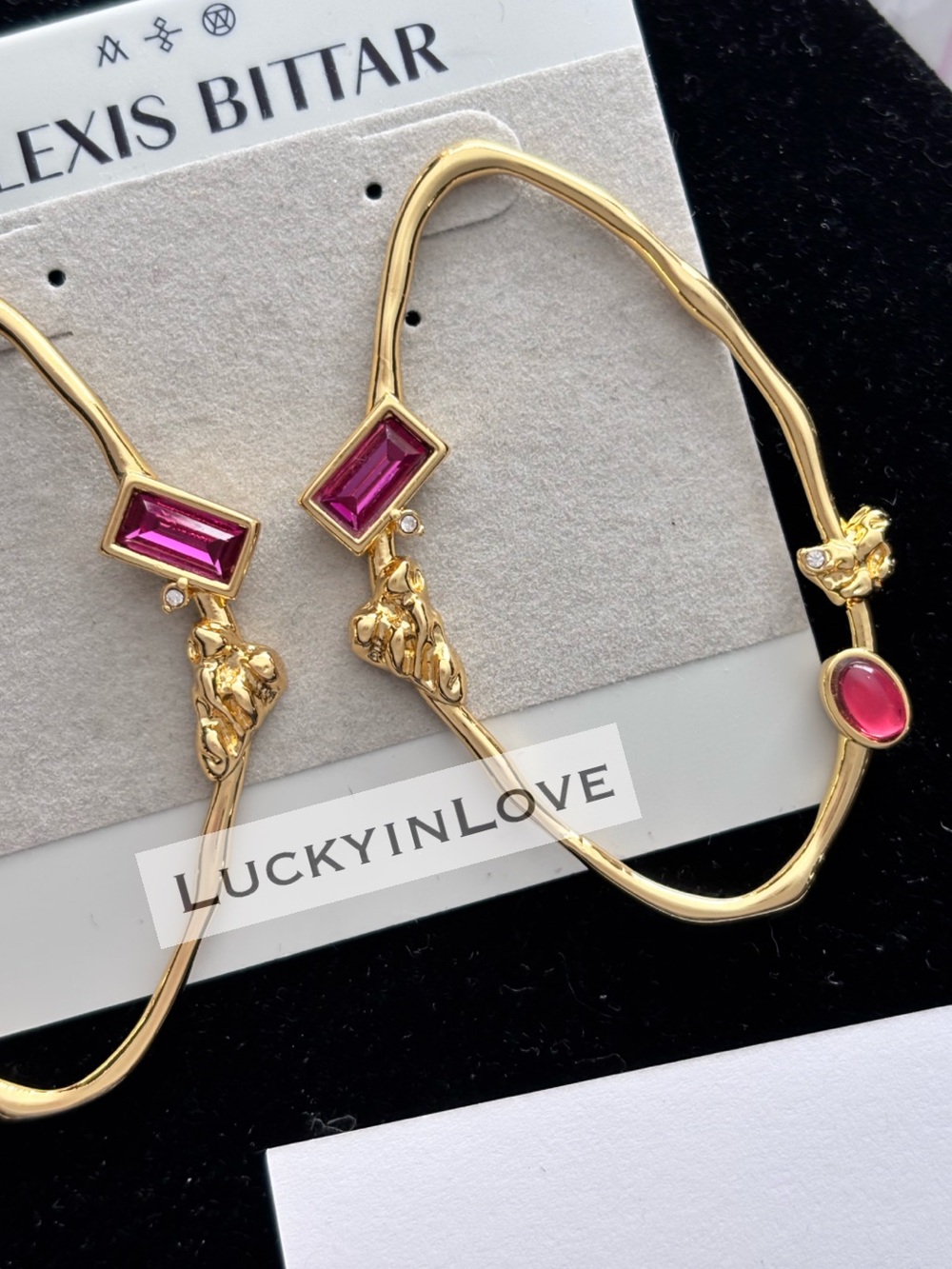 ALEXIS Bittar Elliptical Orbital Front Facing Hoop Earrings